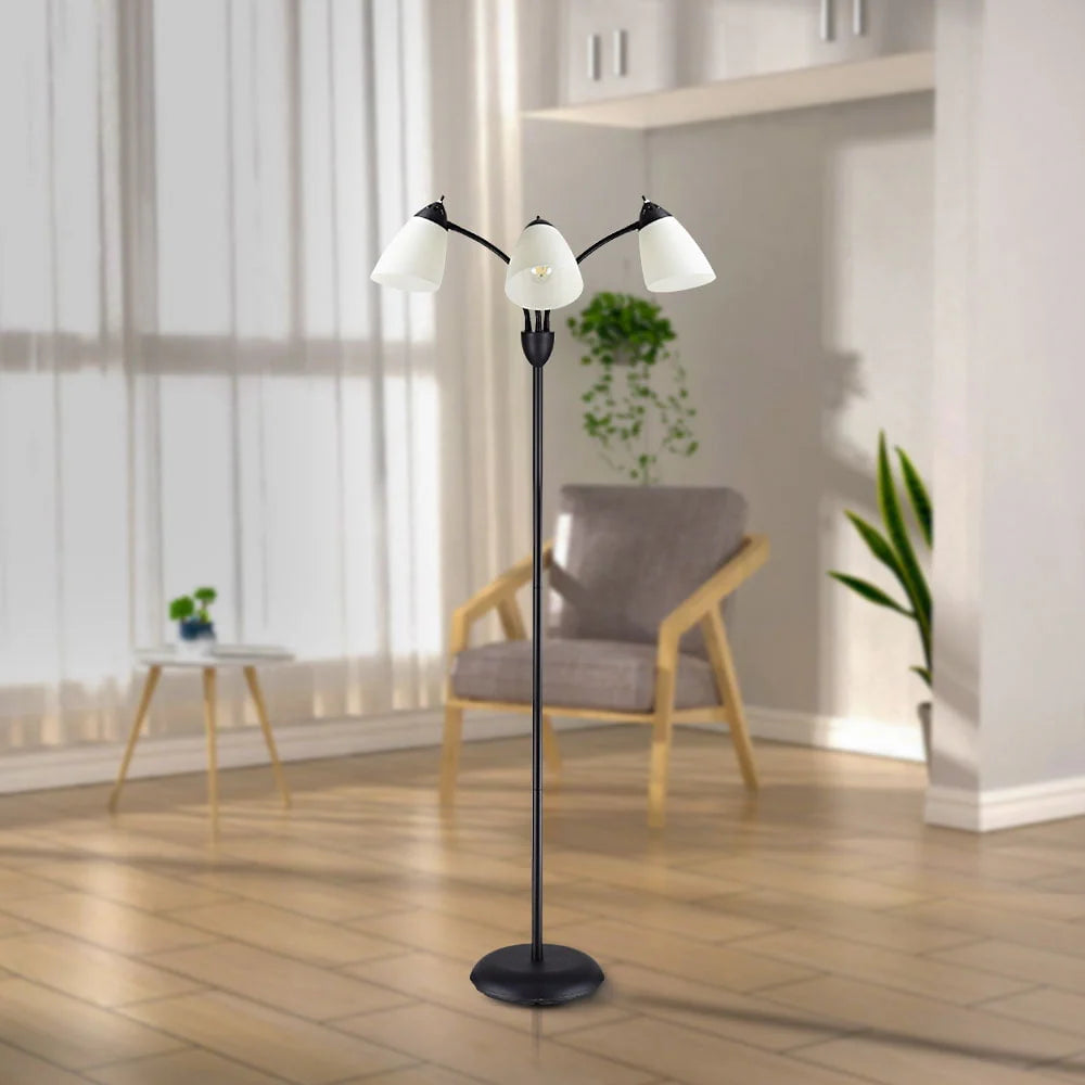 Black Tree Floor Lamp with 3 Adjustable Rotating Lights G233221