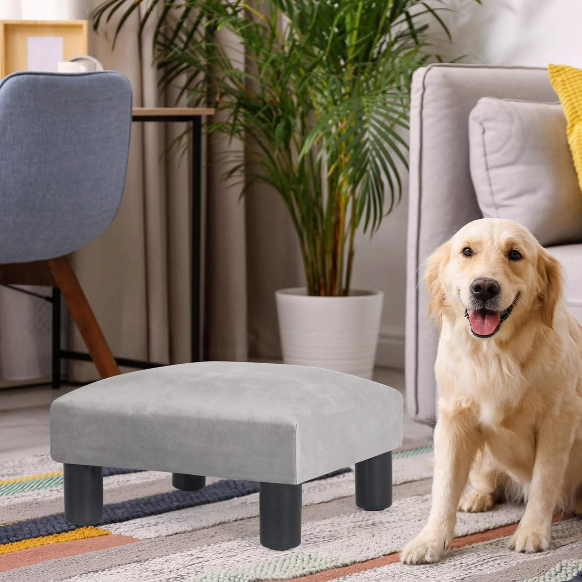 Velvet Ottoman Footstool M163820
