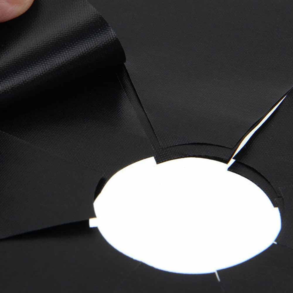 16 PCS Black Heat Resistant Gas Stove Covers X7503