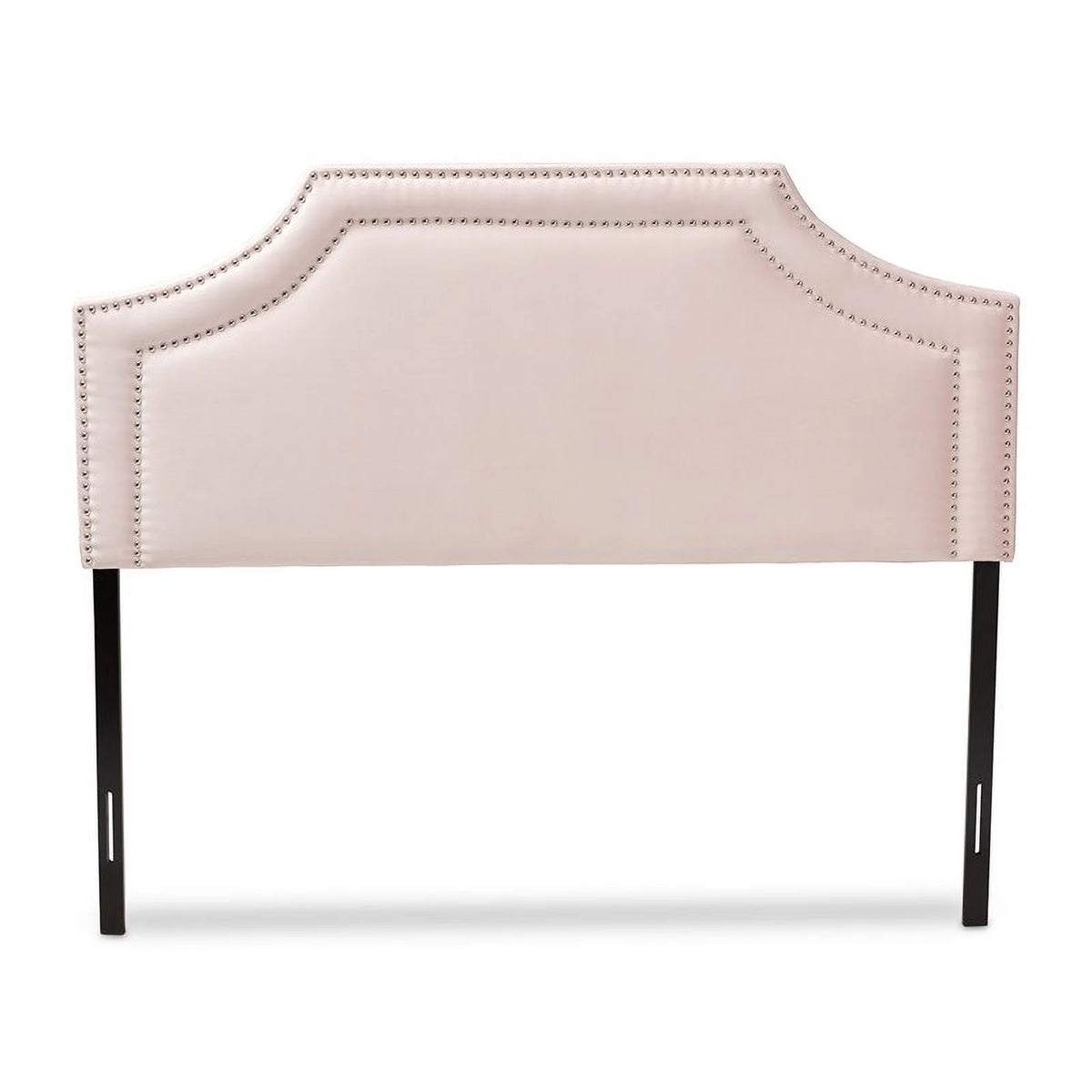 Pink Velvet Wood Queen Headboard Y959904