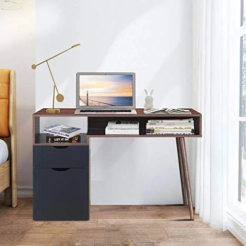 Computer Desk with Drawers Brown Z423894