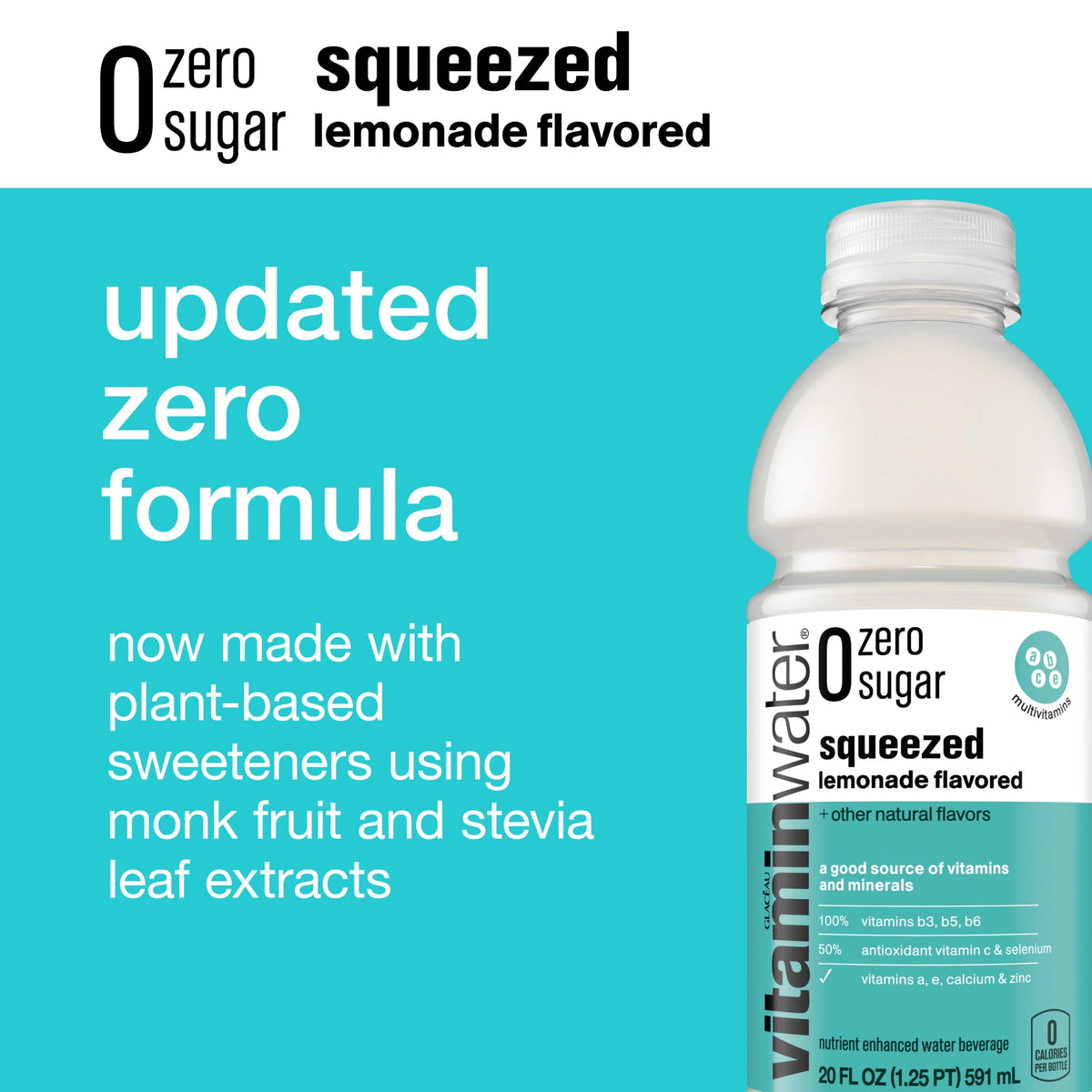 Zero Sugar Electrolyte Enhanced Water with Vitamins, 20 fl oz, 12 Pack W61739
