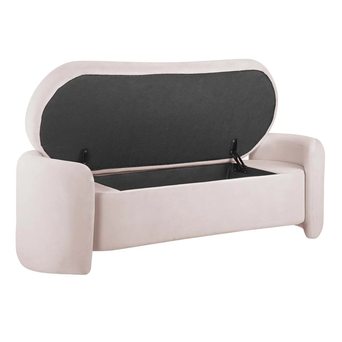 Pink Performance Velvet Bench F7060