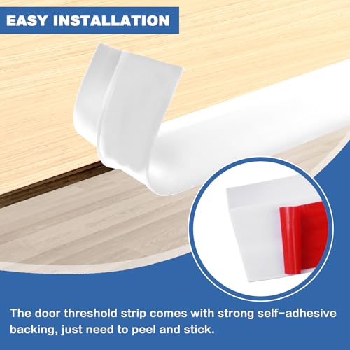 Self Adhesive Vinyl Door Threshold Strip Brown Wood Grain 6.6 Ft U9064