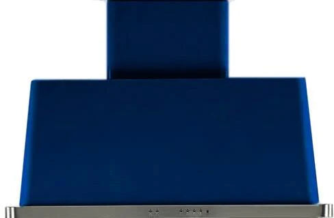Midnight Blue Wall Mount Range Hood with 600 CFM Blower J4906