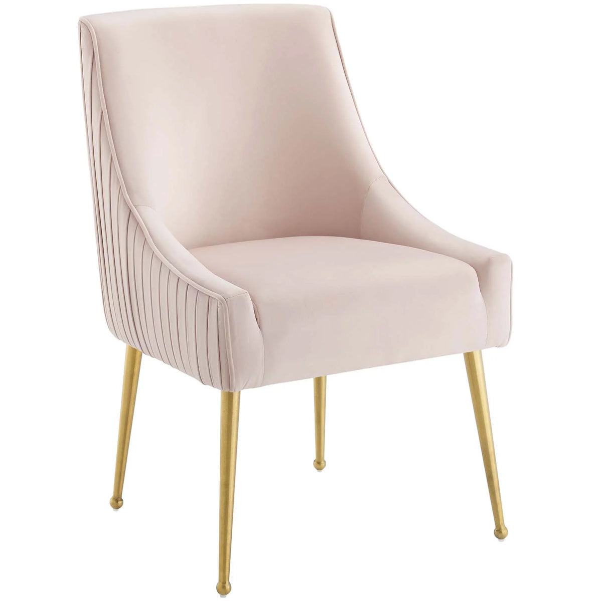 Pink Upholstered Velvet Dining Chair J104